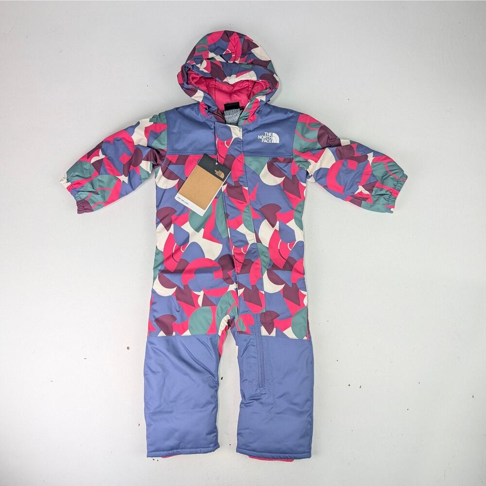 The North Face Baby 6-12 Months Pink/Blue/Green Freedom Snowsuit Mr. Pink